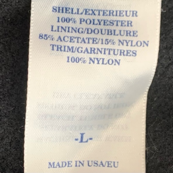 Helly Hansen Mens Black Fleece Jacket Sz L - Picture 7 of 8